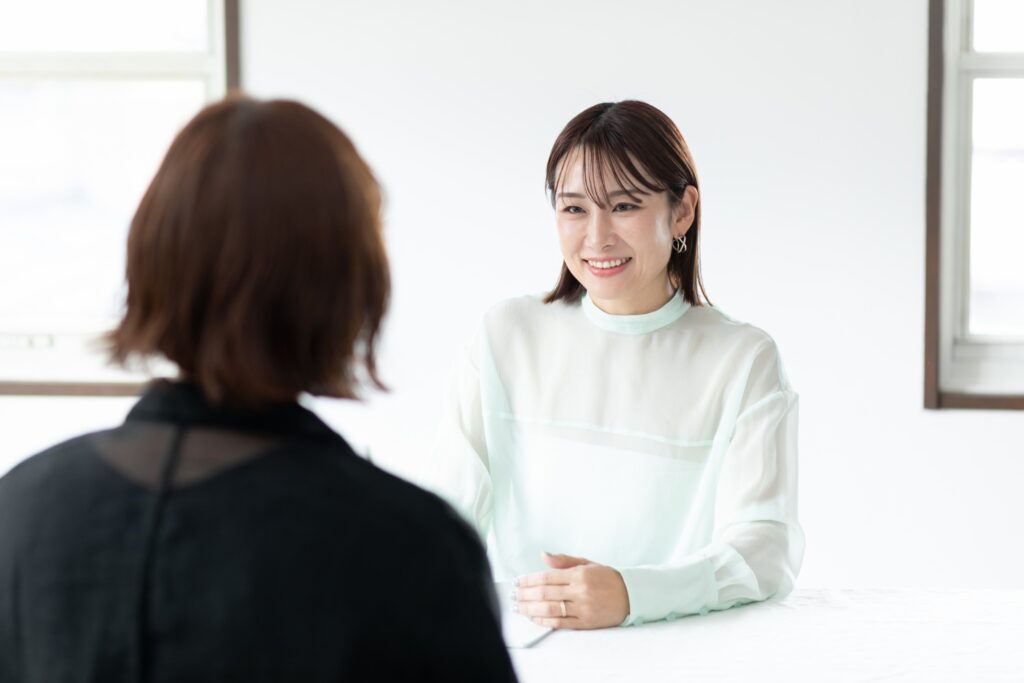 コーチングしている様子